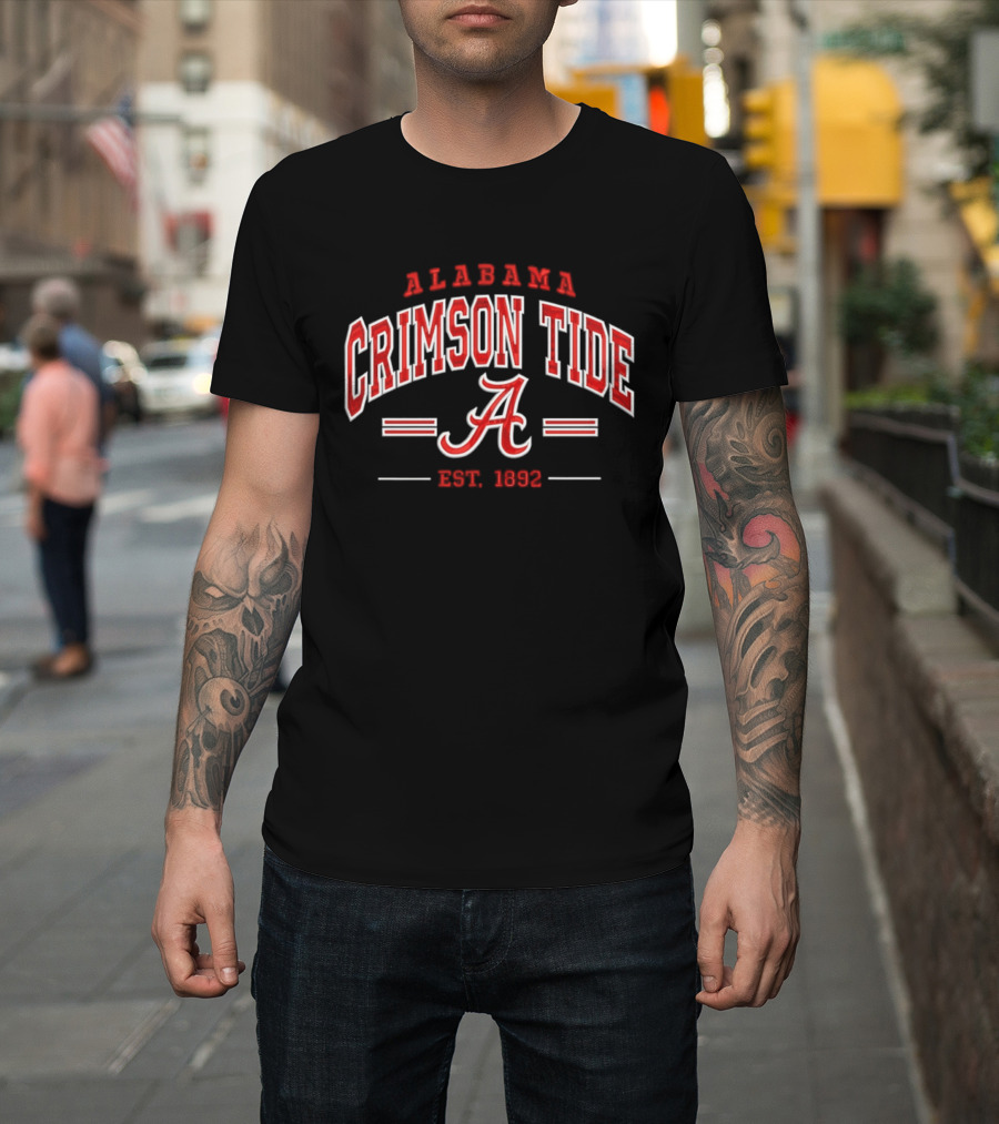 Alabama Crimson Tide Established 1892 NCAA College Football T-Shirt