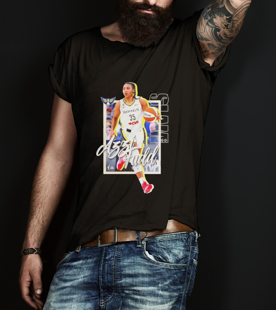 Azzi Fudd Dallas Wings Basketball Slam 262 CVS Wilson T-Shirt