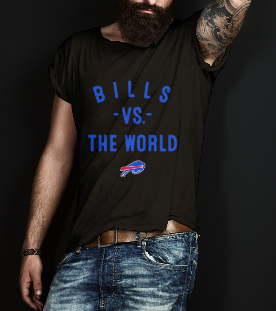 Buffalo Bills Vs The World 2026 Season NFL Team Battle T-Shirt