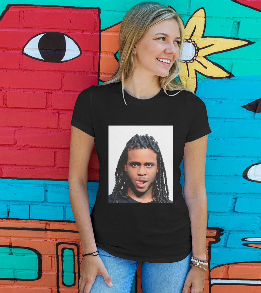 Chief Keef Shot Photo Dreadlocks Tongue Out T-Shirt