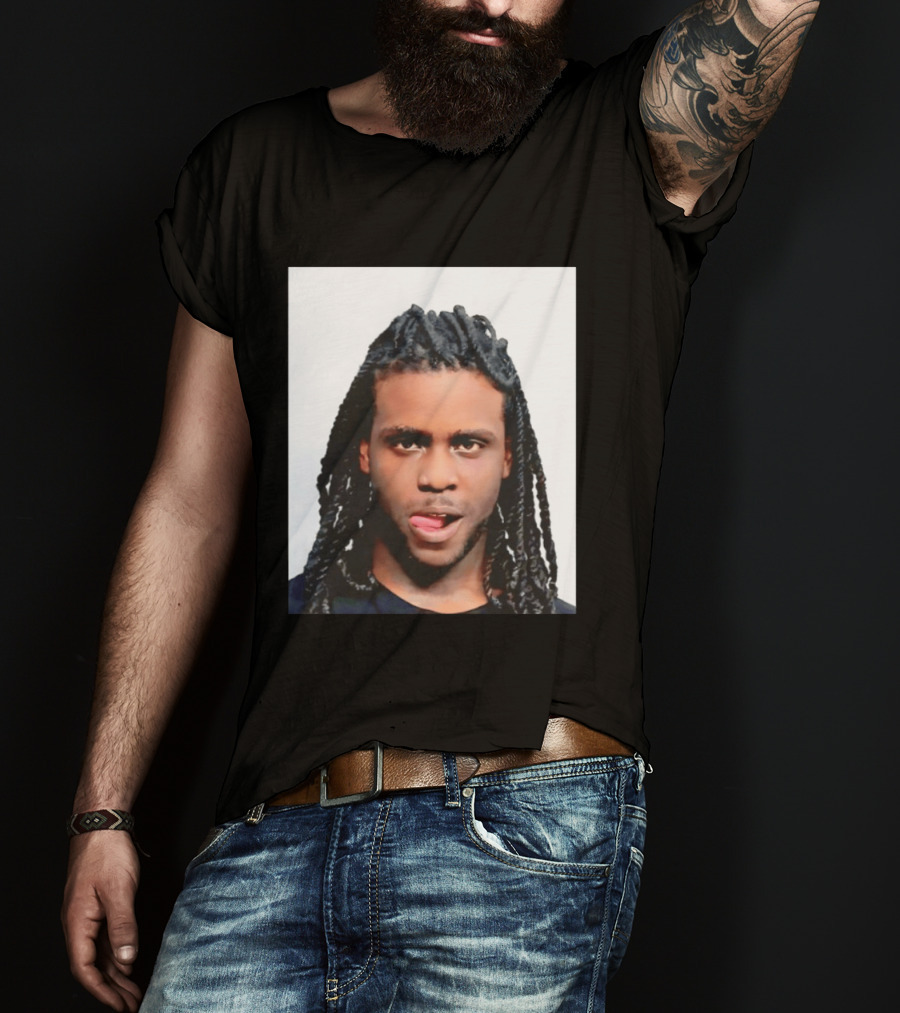 Chief Keef Shot Photo Dreadlocks Tongue Out T-Shirt
