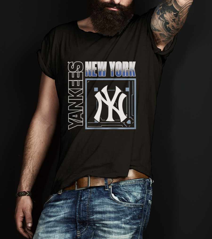 Men's New York Yankees George Lombard Jr. Black Homefield Pop Yankees T-Shirt