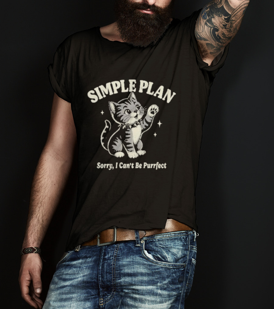 Simple Plan Cat T-Shirt