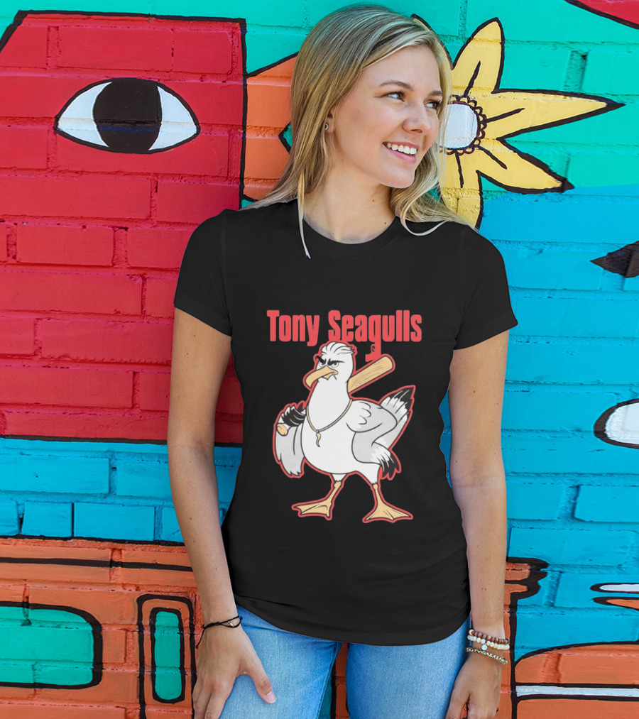 Tony Seagulls Seagull Baseball Bat Boston Red Sox Anthony Seigler T-Shirt