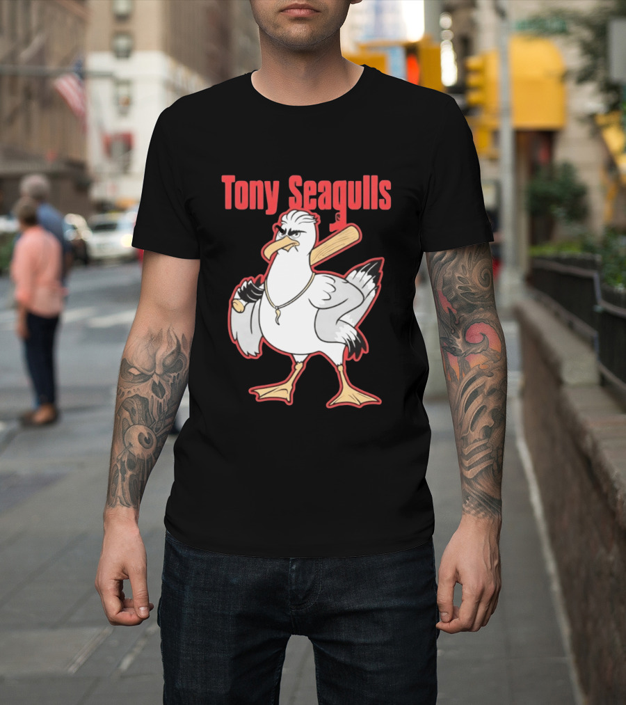 Tony Seagulls Seagull Baseball Bat Boston Red Sox Anthony Seigler T-Shirt