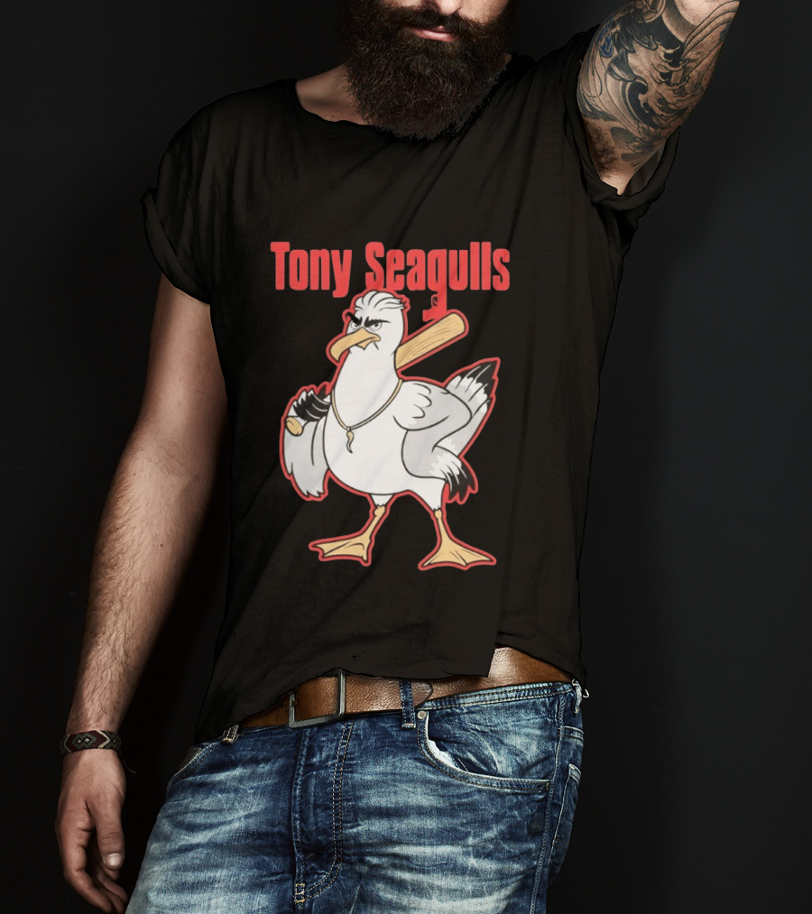 Tony Seagulls Seagull Baseball Bat Boston Red Sox Anthony Seigler T-Shirt