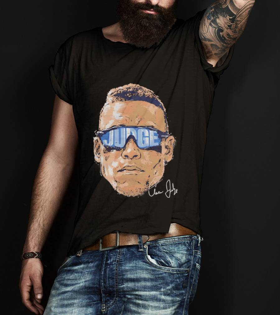 Aaron Judge New York Yankees Iconic Swag Judge Sunglasses T-Shirt