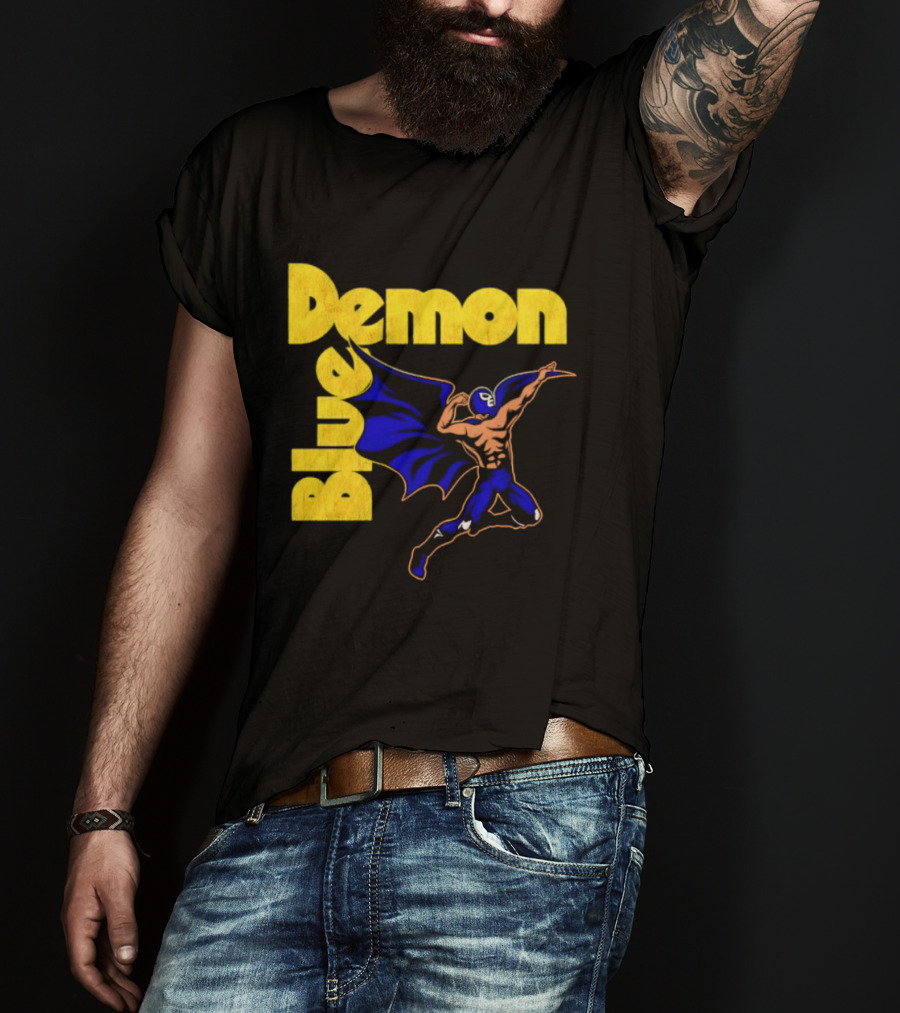 Alejandro Munoz Moreno Blue Demon Mexico Wrestling Iconic Luchador T-Shirt