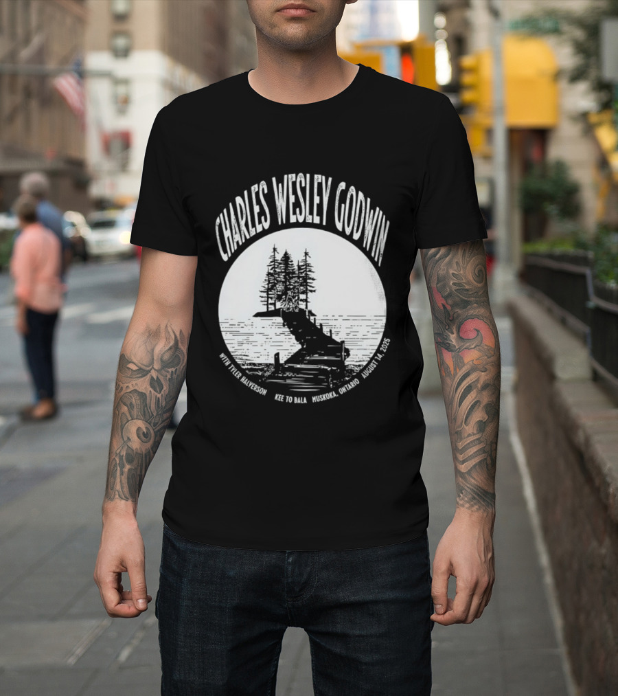 Charles Wesley Godwin 2025 Muskoka Tour Bala Ontario August 14 Key To Bala T-Shirt