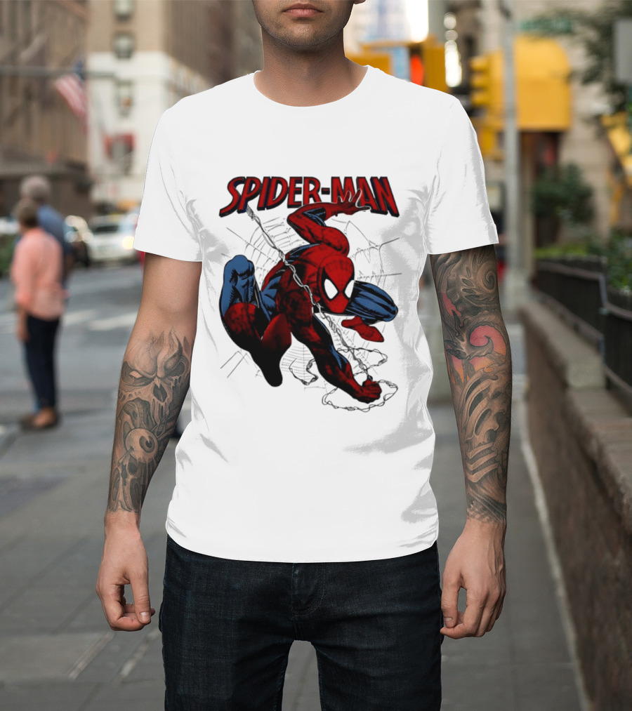 SPIDER MAN Marvel Superhero Man Spider Peter Parker Web Slinger T-Shirt