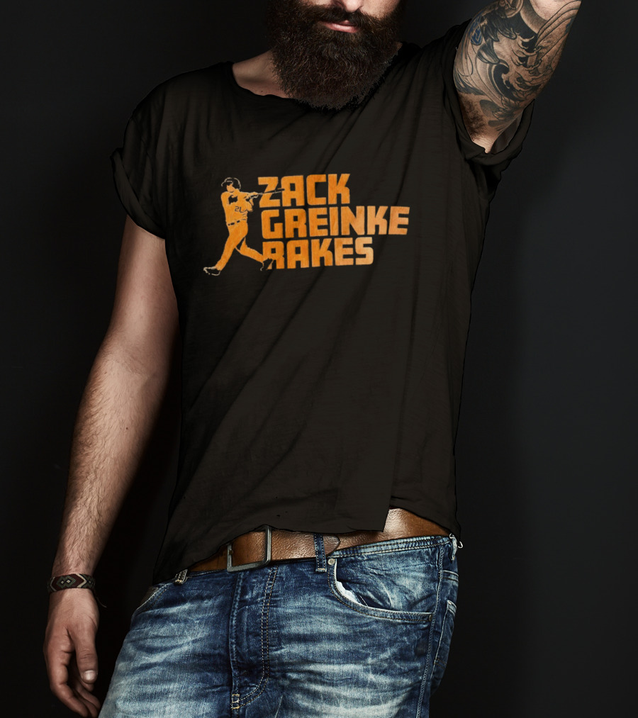 Zack Greinke Rakes Houston Astros Baseball Legend T-Shirt