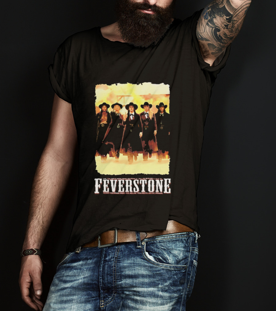 Indiana Fever Feverstone Meme Team Members In Old West T-Shirt