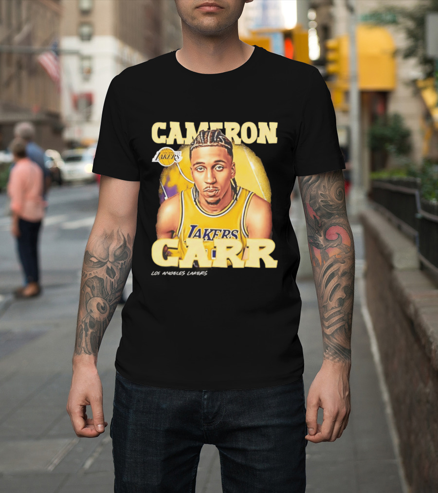 Cameron Carr Los Angeles Lakers NBA 2026 Airbrush T-Shirt