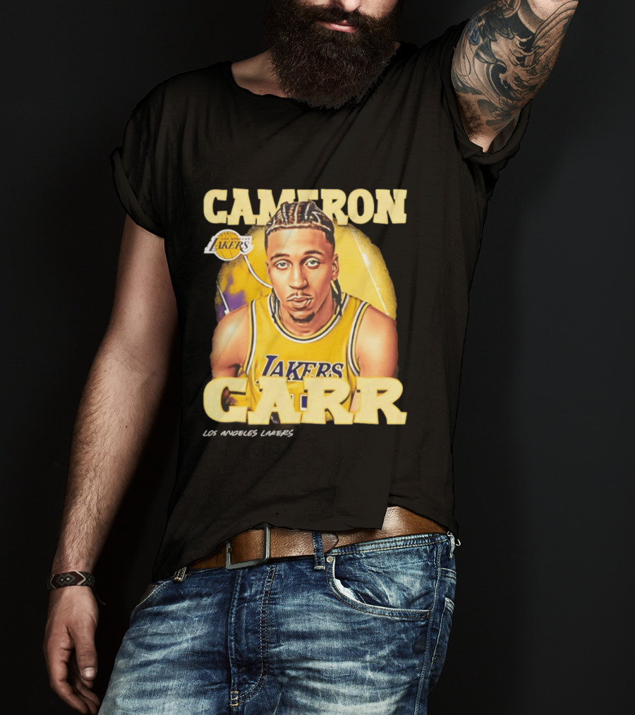 Cameron Carr Los Angeles Lakers NBA 2026 Airbrush T-Shirt