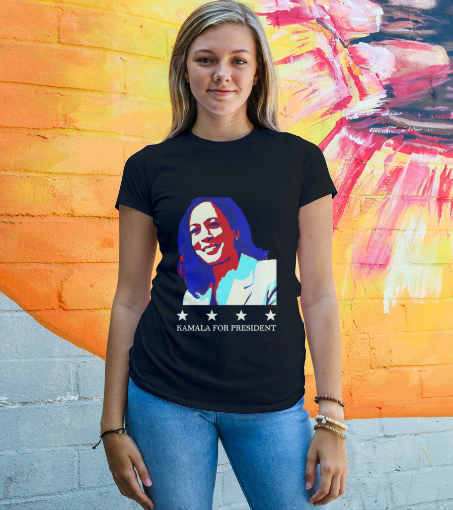 Kamala Harris Kamala For President Presidential Campaign Stars T-Shirt
