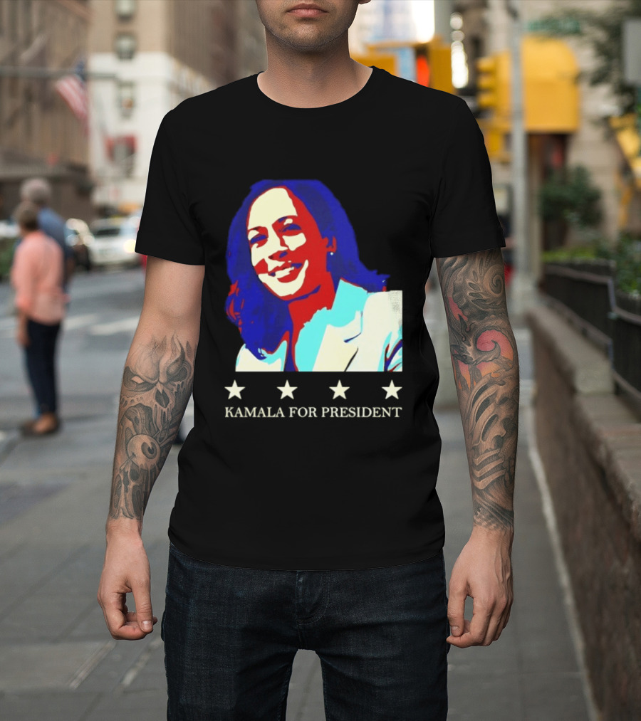 Kamala Harris Kamala For President Presidential Campaign Stars T-Shirt
