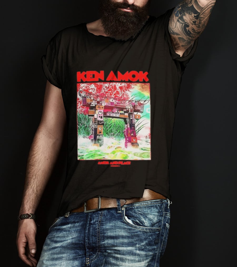 Ken Amok Amok And Peace Speaker Torii Technicolor Gateway T-Shirt
