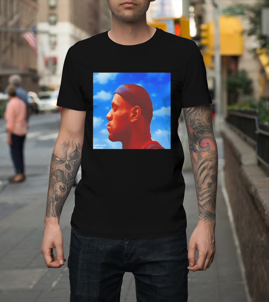 LeBron James LeBronald Mixtape Nothing Was LeSame Los Angeles Lakers Sky T-Shirt