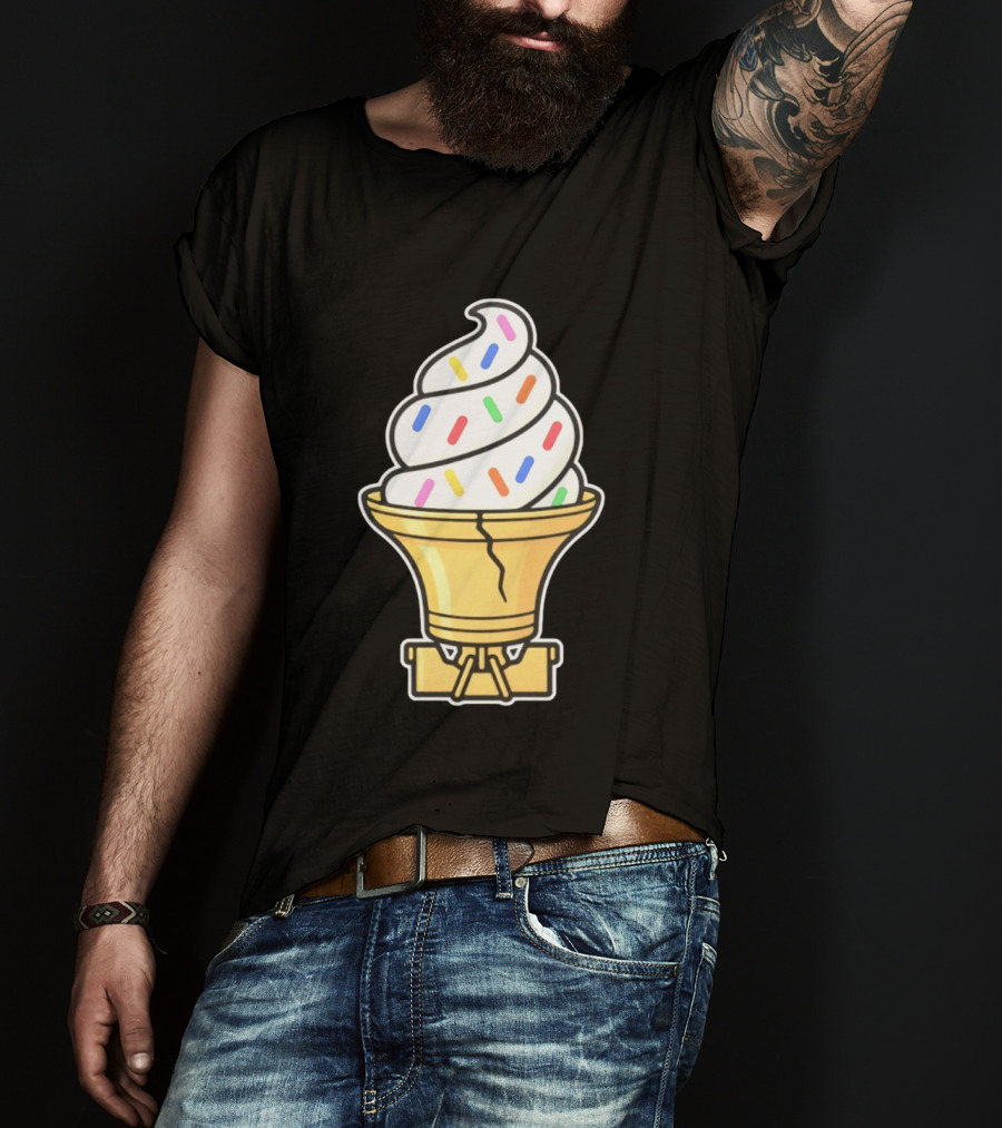 Liberty Bell Ice Cream Cone With Sprinkles Philly T-Shirt