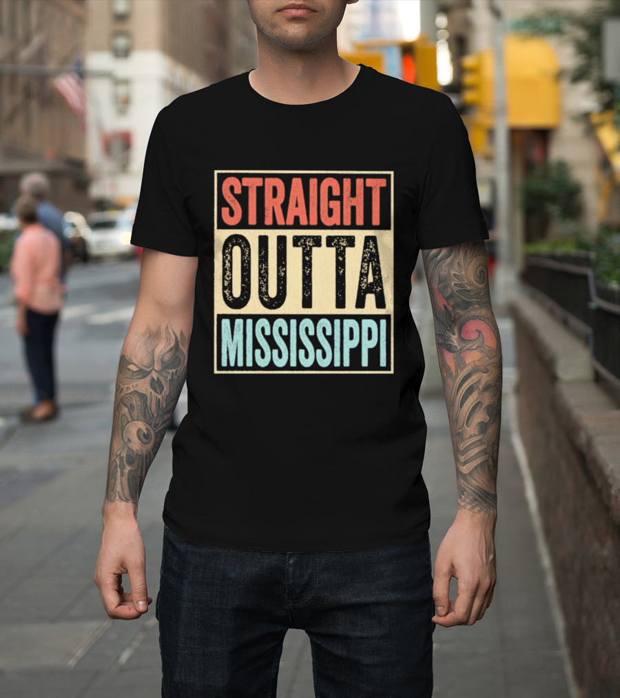 Straight Outta Mississippi Souvenir Performance T-Shirt