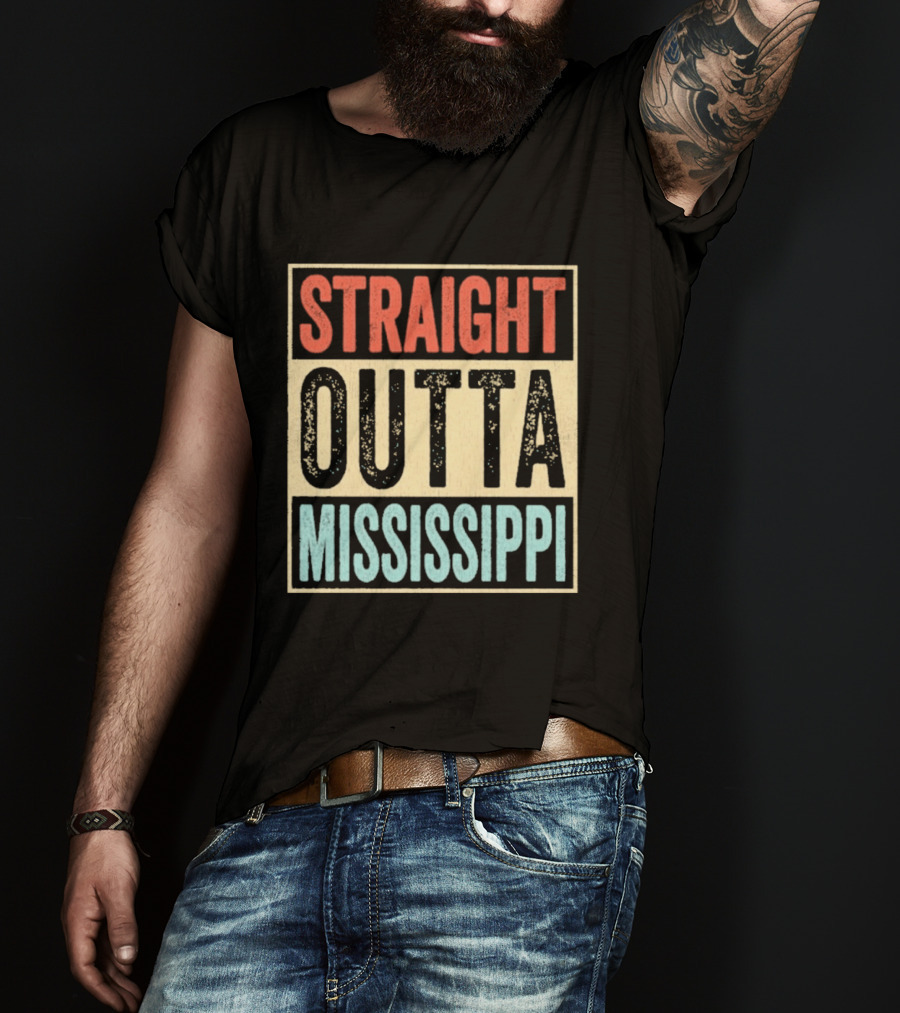 Straight Outta Mississippi Souvenir Performance T-Shirt