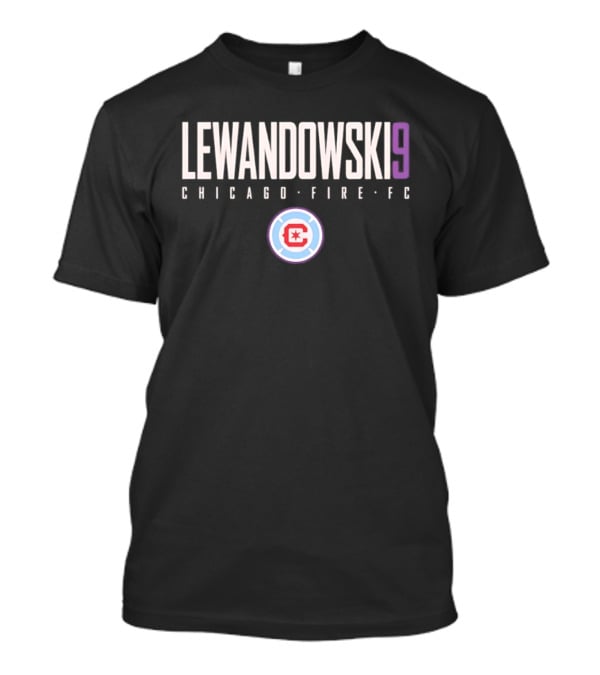 Lewandowski 9 Chicago Fire FC Official Merchandise T-Shirt