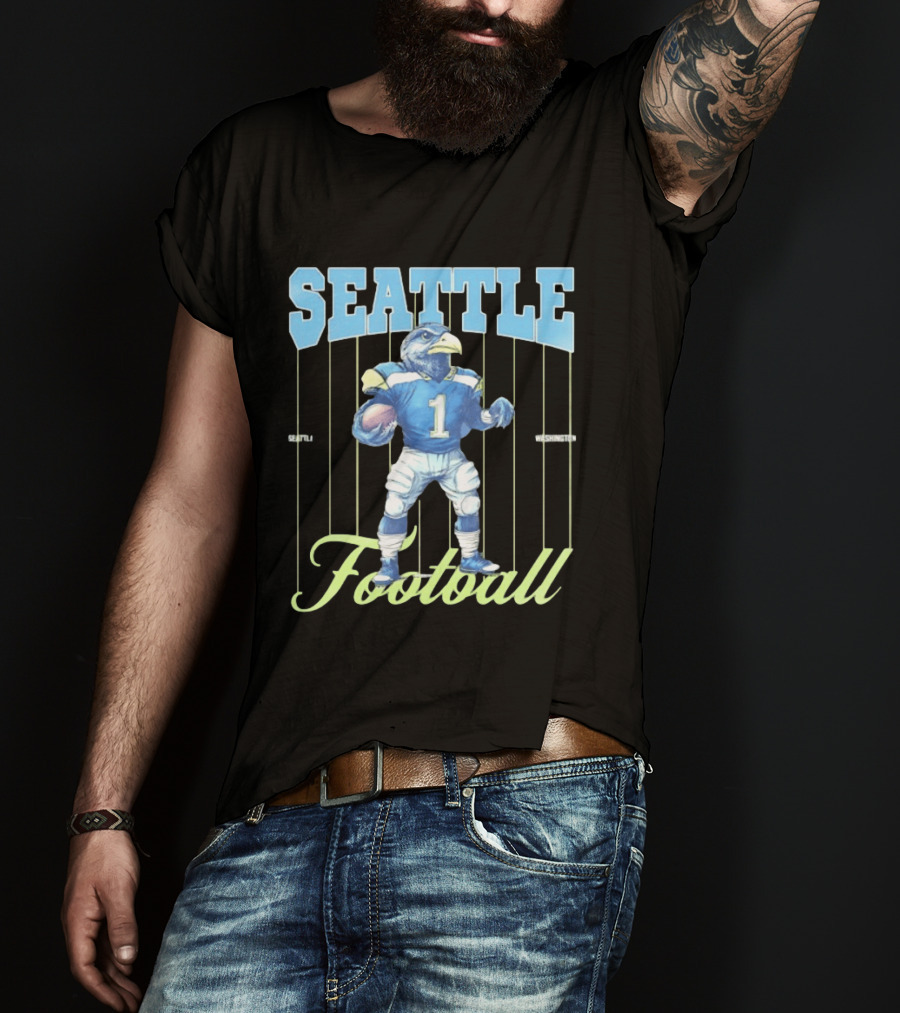 Seattle Seahawks 1 Seattle Washington Football Bird T-Shirt