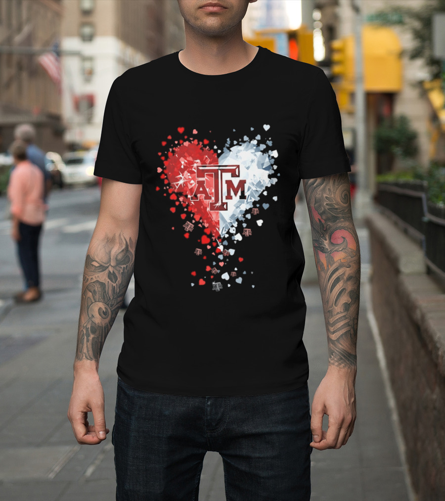 Texas A&M Aggies Heart Diamond 2026 NCAA College Station T-Shirt