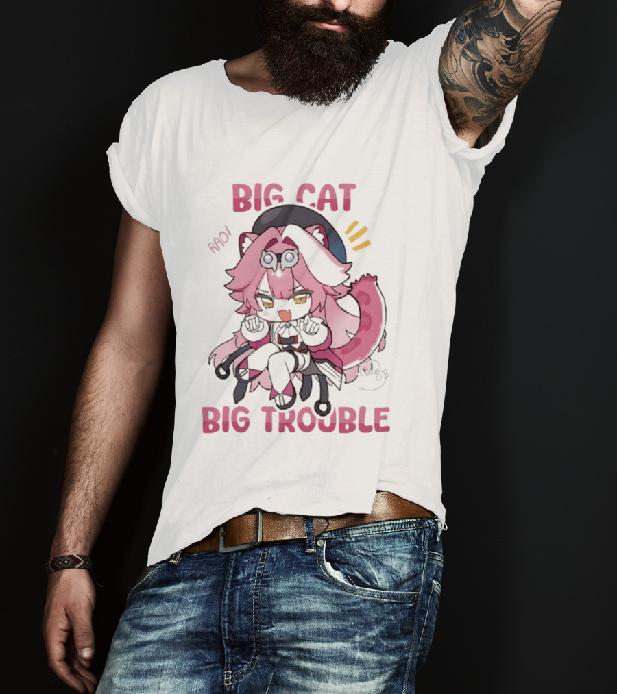 BIG Cat Prowls Into BIG Trouble Anime T-Shirt