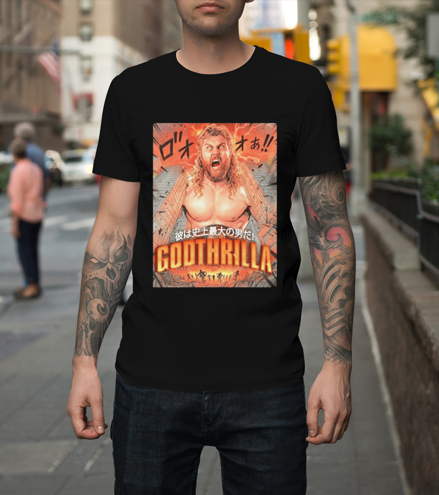 Thrillbilly Silas Mason Godthrilla Comic Style Explosion Scene T-Shirt