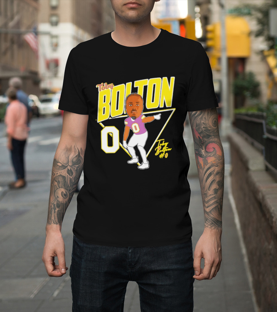 Toby Bolton 0 Caricature Tennessee Tech Football T-Shirt