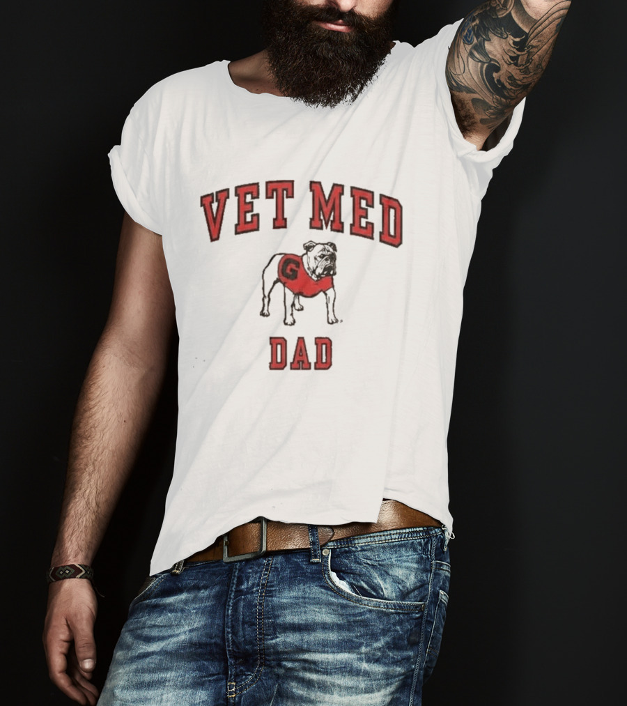 Vet Med Dad Bulldog G T-Shirt