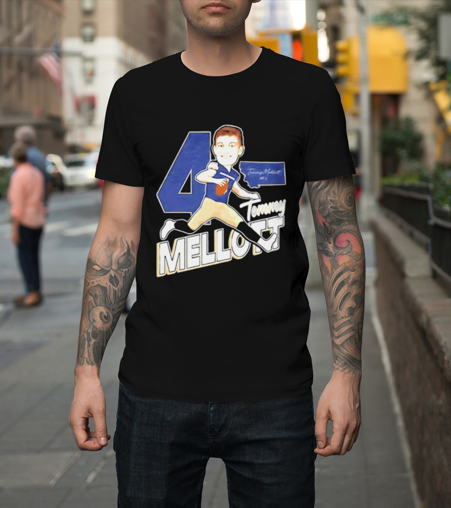 Tommy Mellott 4 Montana State Bobcats Caricature T-Shirt