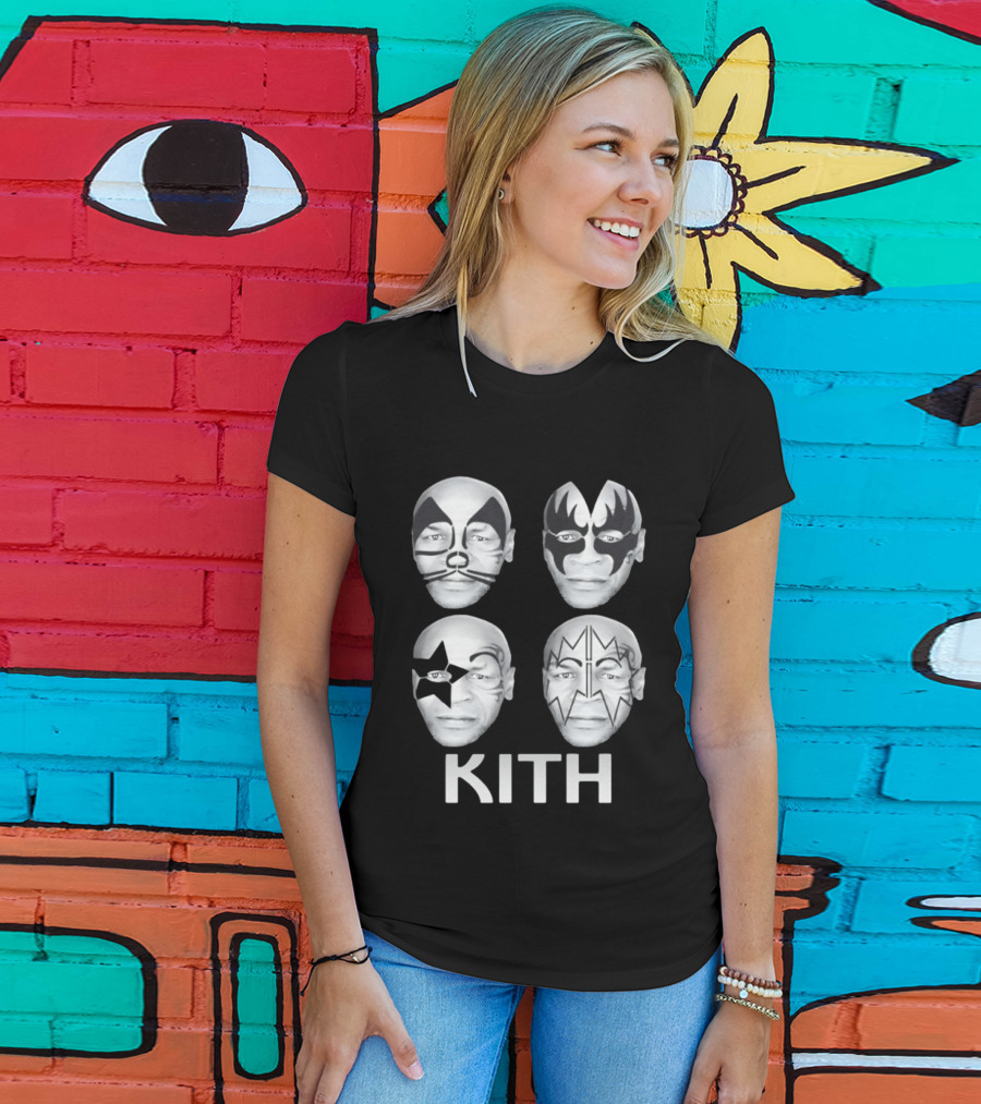 Kith Mike Tyson Kiss Band Face Paint Mashup Collection T-Shirt