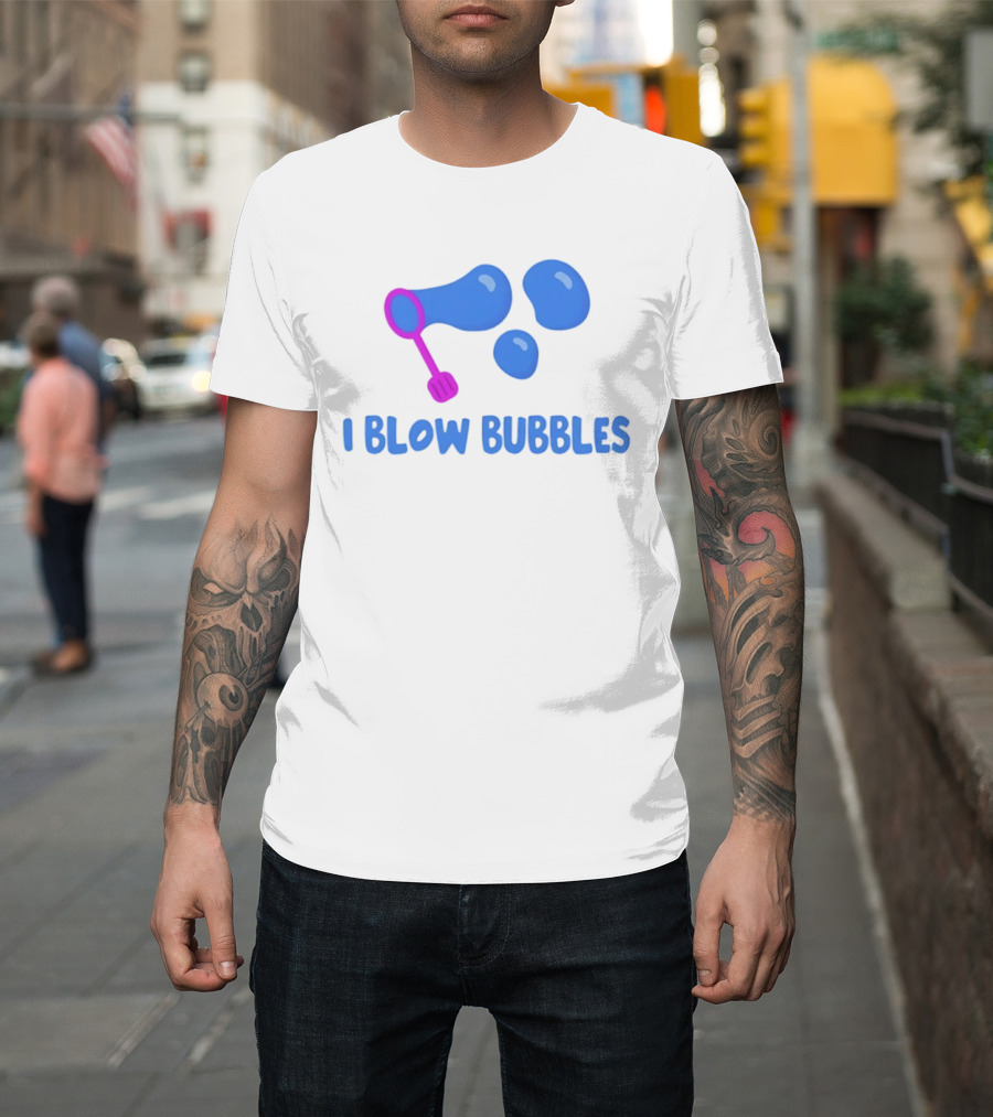 I Blow Bubbles Bubble Wand Summer Fun Playful Adventure T-Shirt