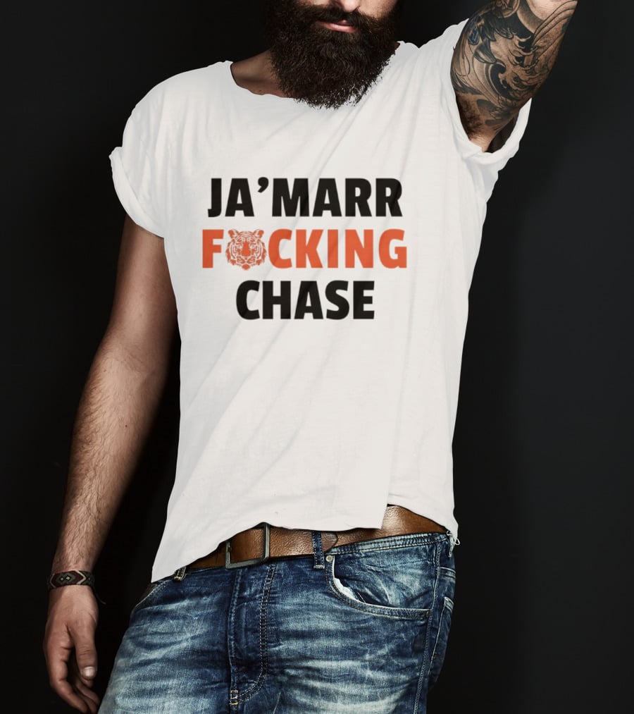 Cincinnati Bengals Ja'Marr Chase Football Tiger T-Shirt