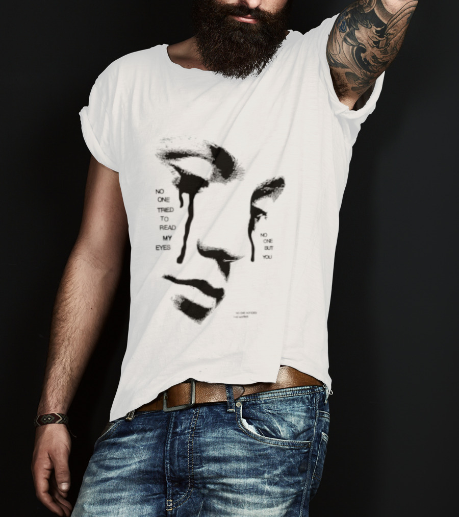 No One Tried To Read My Eyes The Marias Stylized Face T-Shirt
