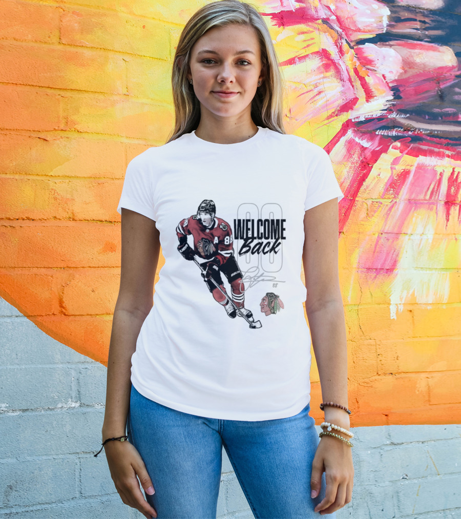 Patrick Kane 88 Chicago Blackhawks Welcome Back T-Shirt