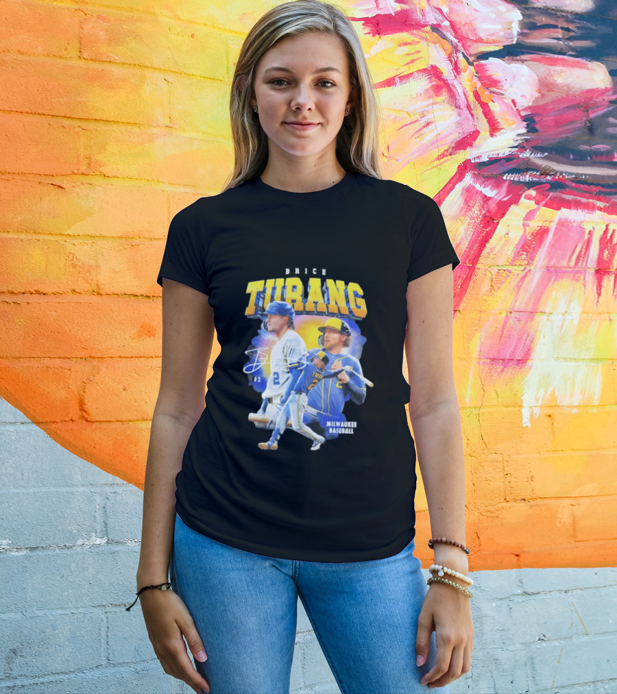 Brice Turang Milwaukee Brewers Baseball #2 T-Shirt