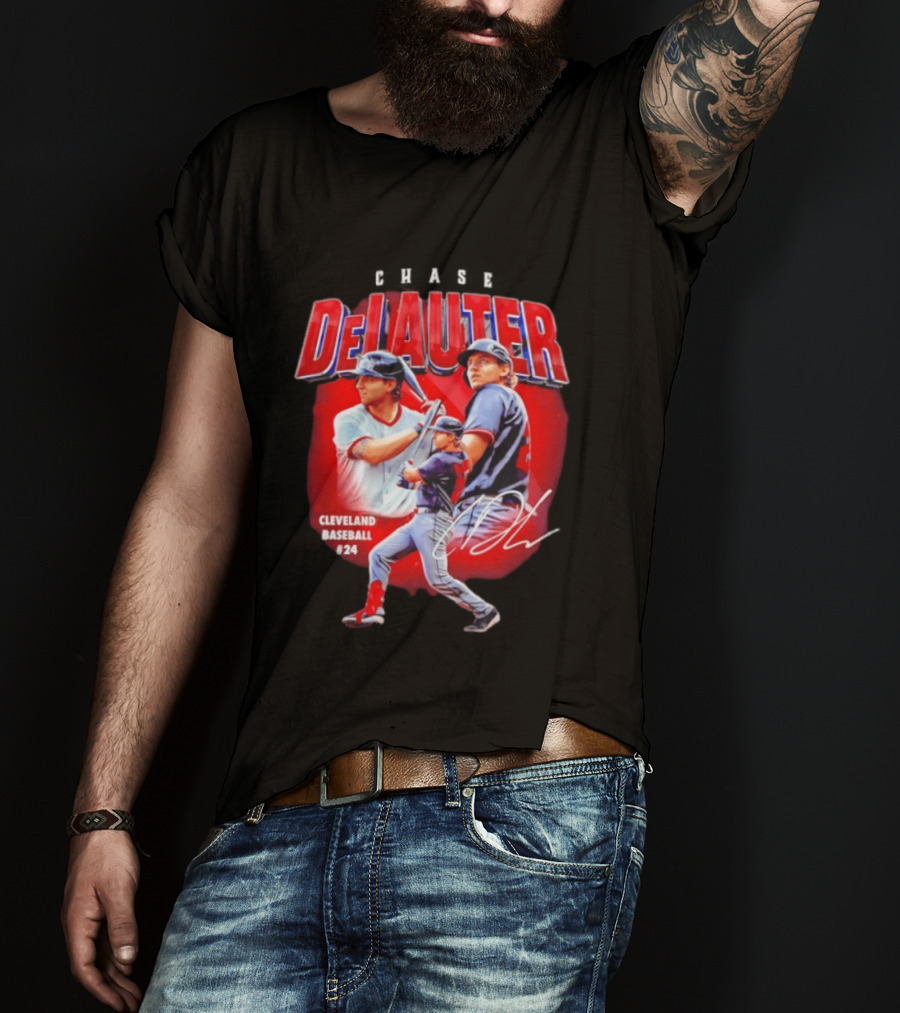 Cleveland Baseball Chase DeLauter #24 MLB 2026 Season T-Shirt