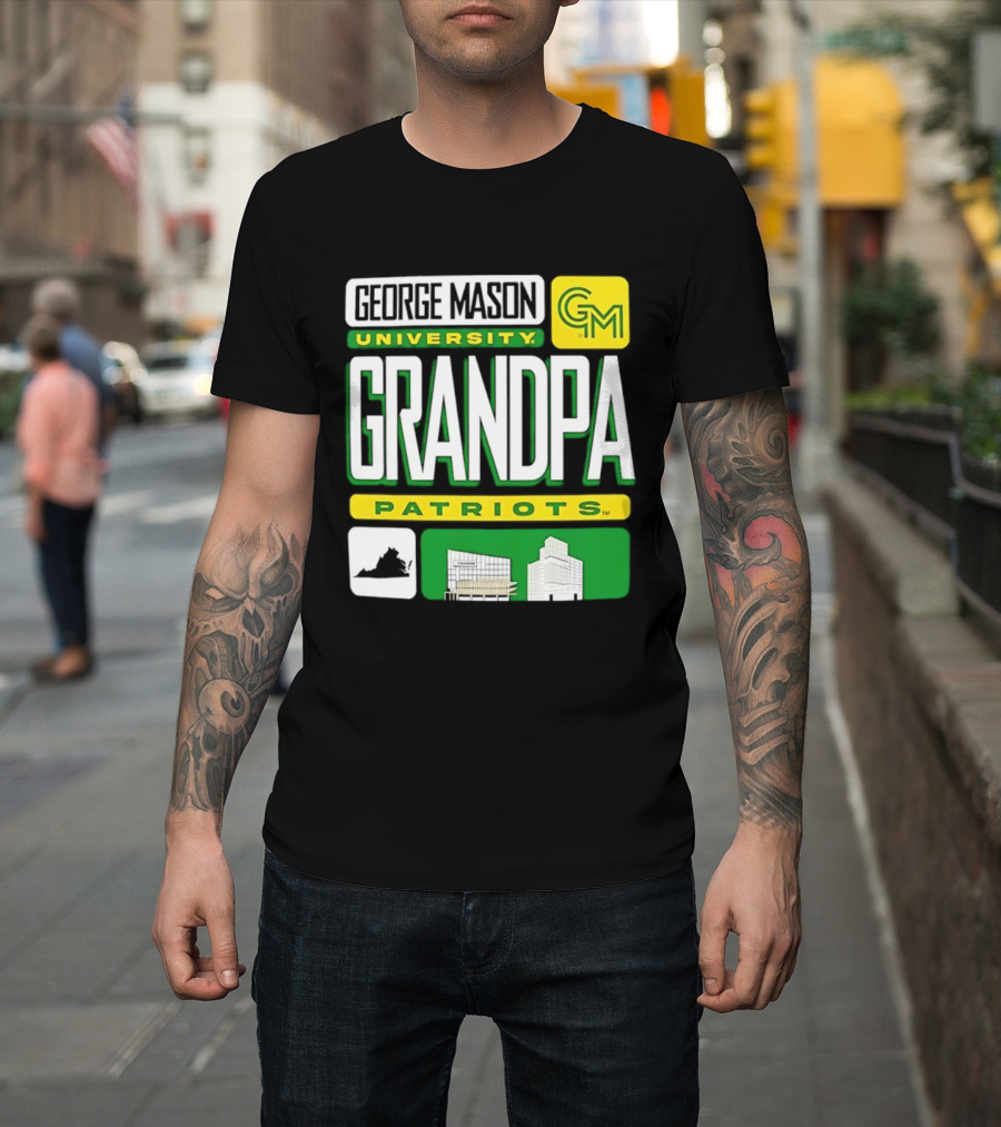 George Mason University Grandpa Patriots GM University T-Shirt