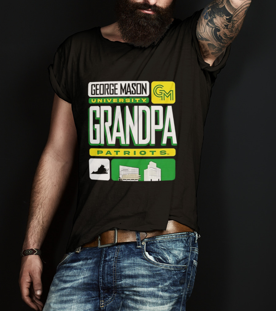 George Mason University Grandpa Patriots GM University T-Shirt