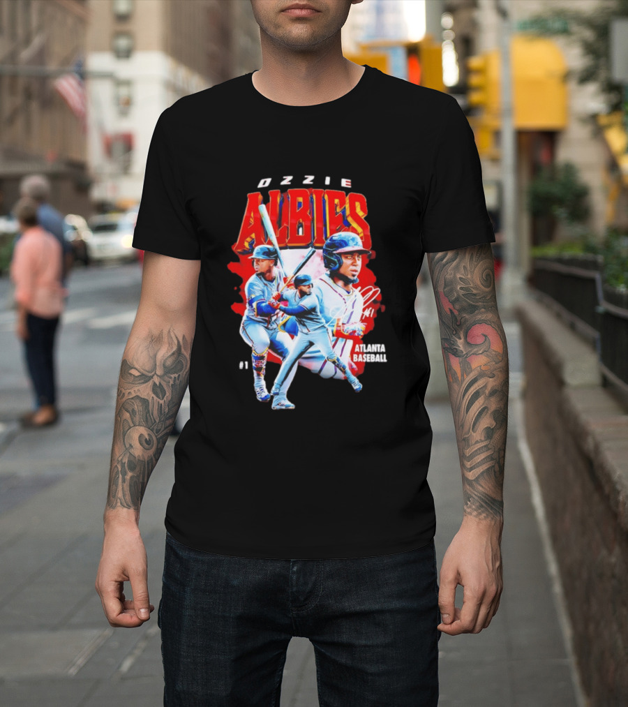 Ozzie Albies Atlanta Baseball 01 2026 MLB Collage T-Shirt