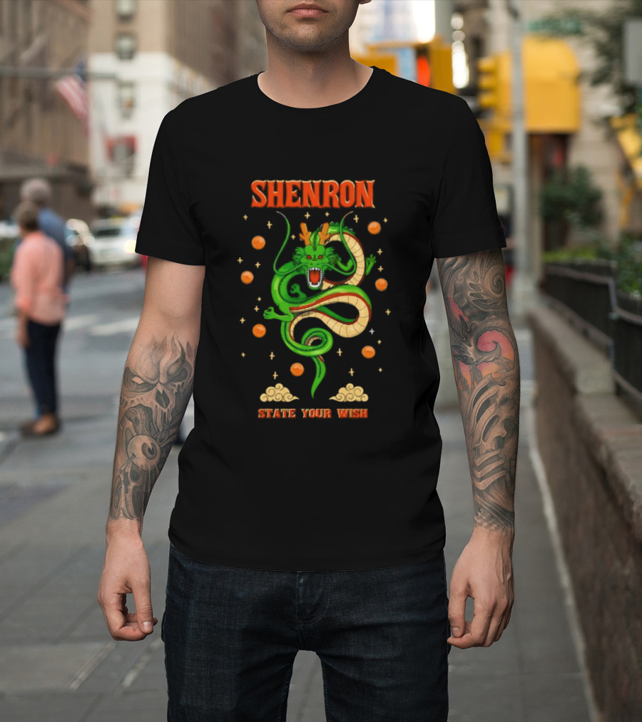 Shenron State Your Wish Dragon Ball Z Dragon Balls Anime T-Shirt