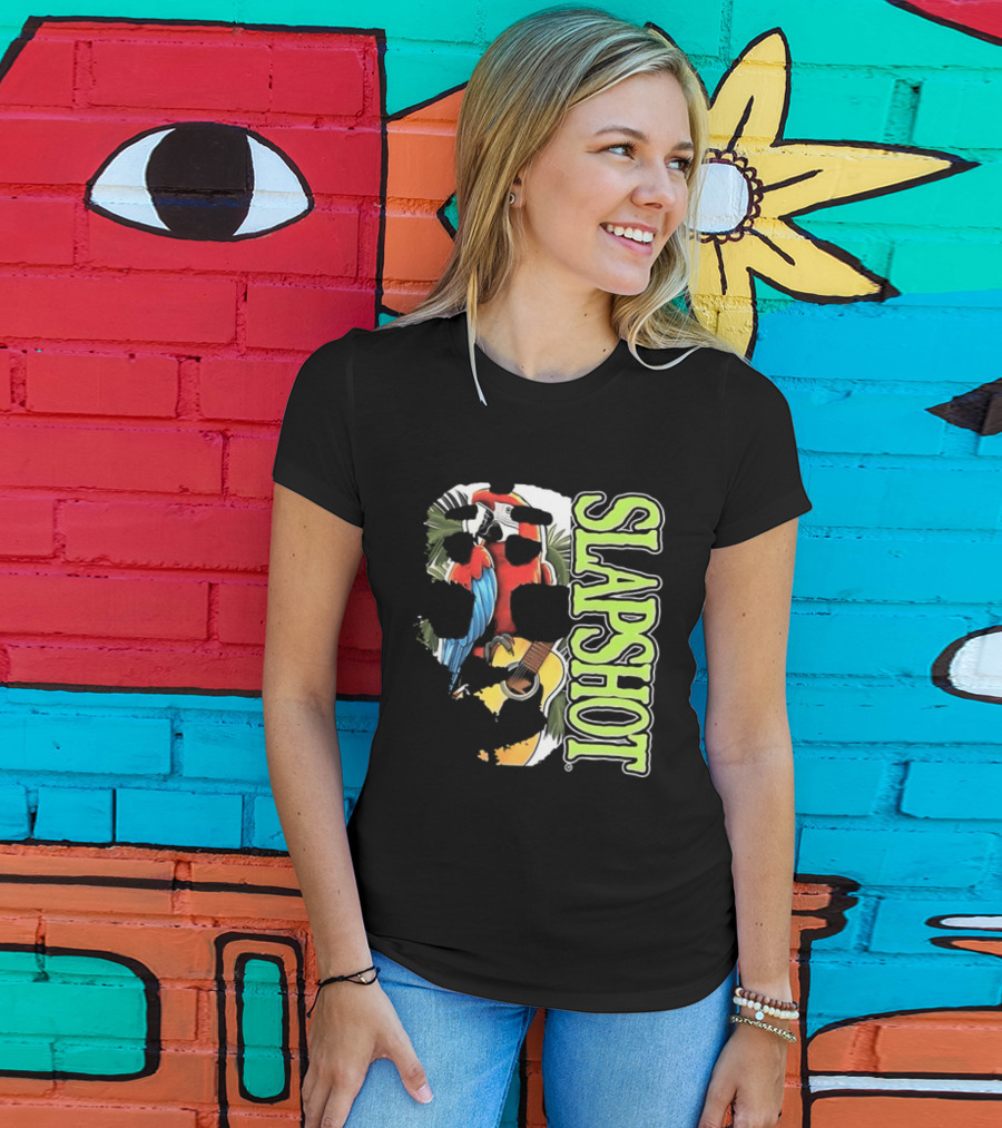 SLAPSHOT Parrot Wasting Away Boston Massachusetts 1985 2026 Two Sided T-Shirt