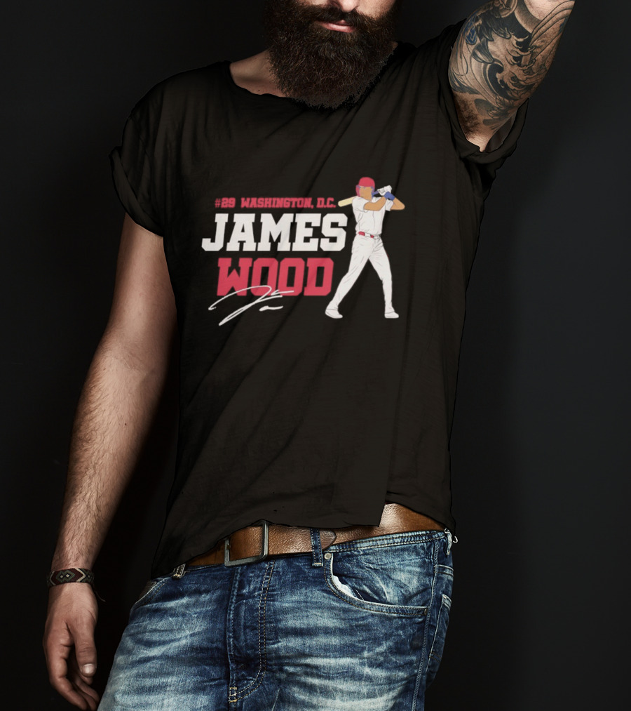 James Wood Washington D.C. Nationals MLB 2026 T-Shirt
