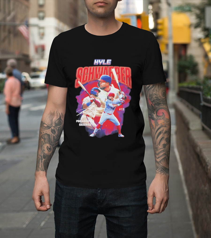 Kyle Schwarber Phillies Baseball #12 Collage 2026 T-Shirt