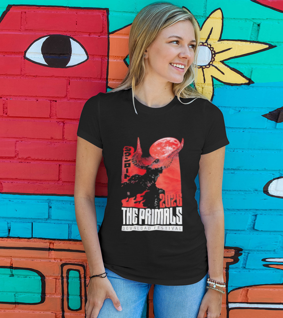 The Primals Download Festival 2026 Blood Moon 1312 Red Horns T-Shirt