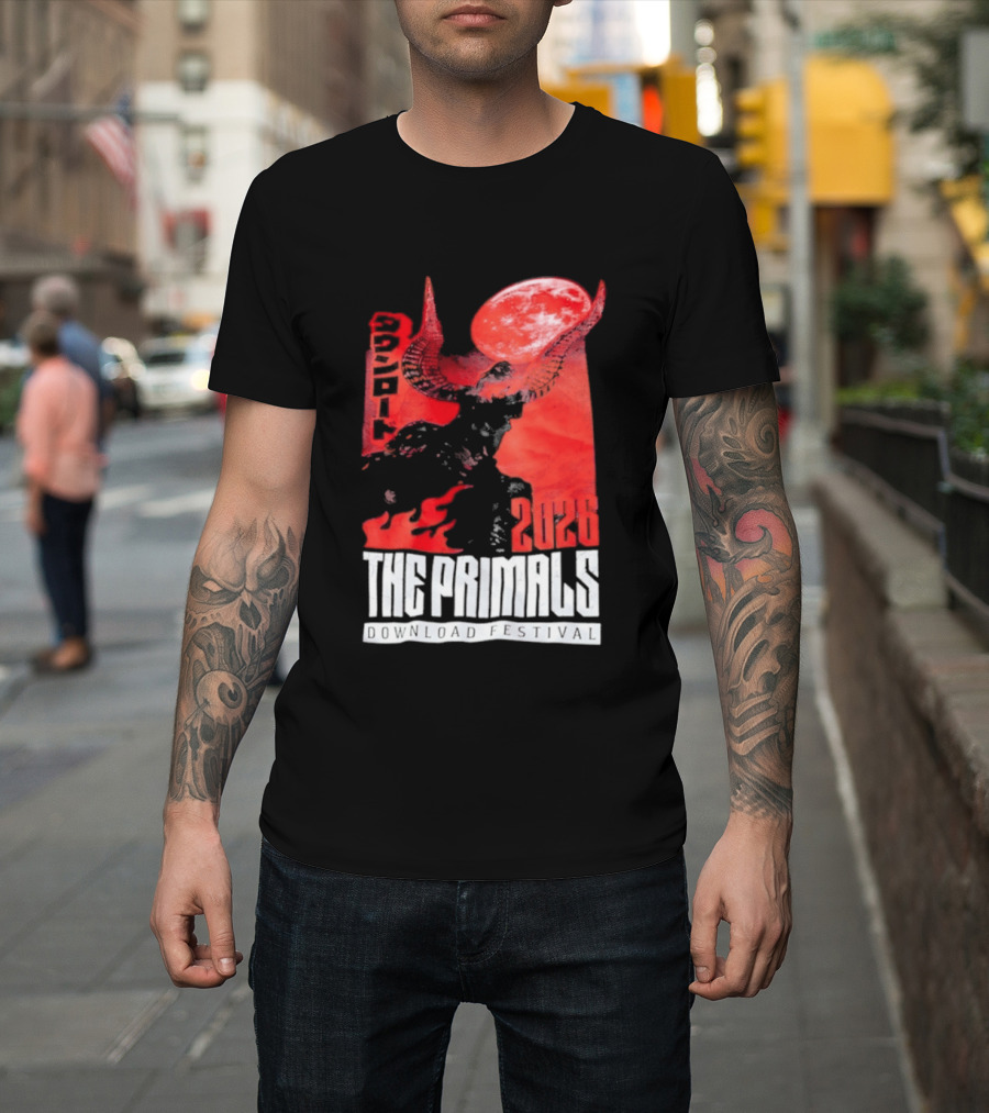 The Primals Download Festival 2026 Blood Moon 1312 Red Horns T-Shirt