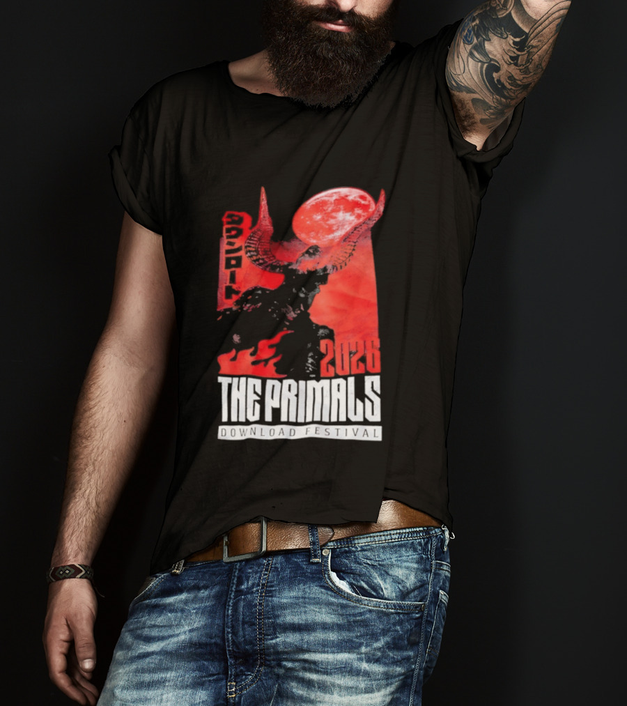 The Primals Download Festival 2026 Blood Moon 1312 Red Horns T-Shirt